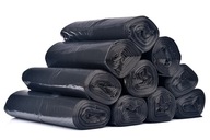 Čierne silné vrecia na zmesový odpad 120L, 100 kusov