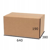 BOX Kartónová krabica 640x380x190 mm - PACZKOMAT B - 10 ks. BOX Kartónová krabica 640x380x190 mm - PACZKOMAT B - 10 ks.