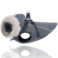 PSI OBLEČENIE bunda s POSTROJOM FLUFFY šedá XXL PSI OBLEČENIE bunda s POSTROJOM FLUFFY šedá XXL