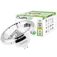 GU10 AR111 LED žiarovka 15W = 100W 3000K Teplá 38° Stmievateľná strieborná GU10 AR111 LED žiarovka 15W = 100W 3000K Teplá 38° Stmievateľná strieborná