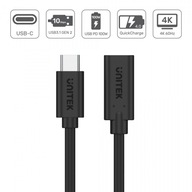 USB-C 3.1 10Gbps 4K PD 100W predlžovací kábel M/F 1m