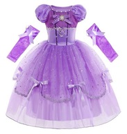 ŠATY PRINCEZNÁ ZOSIA OUTFIT SOFIA RUKÁVY KARNEVALOVÝ PLES 140 / 146 CM ŠATY PRINCEZNÁ ZOSIA OUTFIT SOFIA RUKÁVY KARNEVALOVÝ PLES 140 / 146 CM