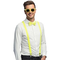 ŽLTÁ párty súprava OKULIARE MOTÝLEK ÚVAZOK disco Silvestrovský NEÓNOVÝ MOTÝĽ ŽLTÁ párty súprava OKULIARE MOTÝLEK ÚVAZOK disco Silvestrovský NEÓNOVÝ MOTÝĽ