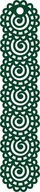 A7 Dekor prívesok prelamovaný ornament zelená18x90 cm A7 Dekor prívesok prelamovaný ornament zelená18x90 cm