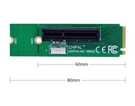 Adaptér NGFF M.2 na PCI-E x4 pre stúpačku rýpadla