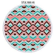 plážová osuška Geometrické pruhy veľké kvety plážová osuška Geometrické pruhy veľké kvety