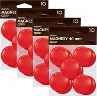 Veľký magnet 40mm 10ks červený x4 Veľký magnet 40mm 10ks červený x4
