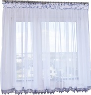Hotový záves 150x400 Rovný Guipure 8cm Sivý Hotový záves 150x400 Rovný Guipure 8cm Sivý