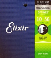 Elixir 19057 Optiweb 10-56 struny pre 7-strunovú elektrickú gitaru Elixir 19057 Optiweb 10-56 struny pre 7-strunovú elektrickú gitaru