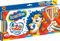 BAMBINO trojhranné farebné ceruzky 24 farieb 3240 BAMBINO trojhranné farebné ceruzky 24 farieb 3240