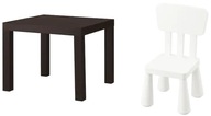 IKEA LACK Table+MAMMUT biela detská stolička IKEA LACK Table+MAMMUT biela detská stolička