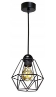 LUSTROVÁ ZÁSADNÁ LAMPA DIAMANTOVÁ 1 ČIERNA môže byť LED LUSTROVÁ ZÁSADNÁ LAMPA DIAMANTOVÁ 1 ČIERNA môže byť LED