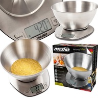 ELEKTRONICKÁ KUCHYŇSKÁ VÁHA DO 5KG S NÁDOBOU Z INOX