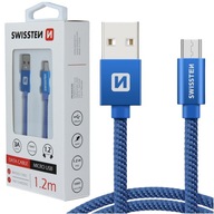 SWISSTEN Kábel USB microUSB kábel 1,2m 3A SILNÝ SWISSTEN Kábel USB microUSB kábel 1,2m 3A SILNÝ