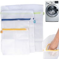 x2 Sieťované vrecko na pranie spodnej bielizne, oblečenia, sada 3 ks