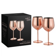 Oceľové poháre VÍNO Rose gold Metal 2 ks Rose gold ako darček Oceľové poháre VÍNO Rose gold Metal 2 ks Rose gold ako darček
