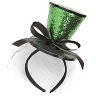 zelená čelenka mini SAINT PATRICK závoj HAT zelená čelenka mini SAINT PATRICK závoj HAT