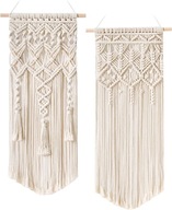 Makram pre závesnú stenu dekoráciu boho x2 Makram pre závesnú stenu dekoráciu boho x2