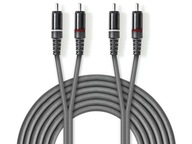 Kábel 2xRCA - 2xRCA NEDIS 3 m Kábel 2xRCA - 2xRCA NEDIS 3 m