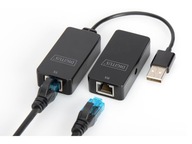 USB 2.0 A-A kábel UTP predlžovací kábel 50m Digitus