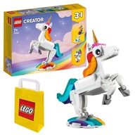LEGO Creator 3 v 1 31140 Čarovný jednorožec, farebné zvieratká + kabelka LEGO Creator 3 v 1 31140 Čarovný jednorožec, farebné zvieratká + kabelka