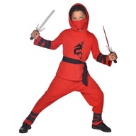 Kostým Detský kostým Ninja Warrior červený Ninjago 8-10 rokov 128-140 cm Kostým Detský kostým Ninja Warrior červený Ninjago 8-10 rokov 128-140 cm