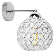 MODERNÉ SKLENENÉ NÁstenné svietidlo CHROME LED MODERNÉ SKLENENÉ NÁstenné svietidlo CHROME LED