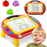 SKIPSCRIBE MAGNETICKÁ TABUĽKA NA KRESLENIE TYP TABLET + KÚZELNÉ PEČIATKY SKIPSCRIBE MAGNETICKÁ TABUĽKA NA KRESLENIE TYP TABLET + KÚZELNÉ PEČIATKY