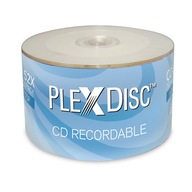 PlexDisc Plextor CD-R Silver Printable 10 ks