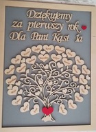 ĎAKUJEM SRDCE z preglejky, pozadie SIVÝ RÁM ĎAKUJEM SRDCE z preglejky, pozadie SIVÝ RÁM