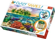 KOCKY PUZZLE CRAZY SHAPES TROPICAL ISLAND 600 Ks. KOCKY PUZZLE CRAZY SHAPES TROPICAL ISLAND 600 Ks.