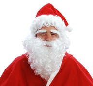 Outfit Santa Claus Kostým Čiapka Parochňa Brada Obočie Santa Claus Vianoce