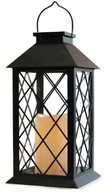 Solárna lampa Čierna LANTERN so sviečkovou dekoráciou P-630 Terrace Garden Solárna lampa Čierna LANTERN so sviečkovou dekoráciou P-630 Terrace Garden