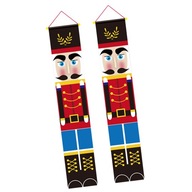 1 pár vianočných ozdôb na bannery Luskáčik 1 pár vianočných ozdôb na bannery Luskáčik