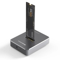 Dokovacia stanica M.2 SATA/PCIe NVMe USB 3.1 SSD hliníková USB-C