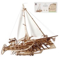 UGEARS PUZZLE 3D MODEL DREVENÁ TRIMARAN LOĎ UGEARS PUZZLE 3D MODEL DREVENÁ TRIMARAN LOĎ