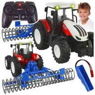TRAKTOR NA DIAĽKOVÉ OVLÁDANIE + POĽNOHOSPODÁRSKY VALEC POĽNOHOSPODÁRSKY STROJ R/C 1:24 TRAKTOR NA DIAĽKOVÉ OVLÁDANIE + POĽNOHOSPODÁRSKY VALEC POĽNOHOSPODÁRSKY STROJ R/C 1:24