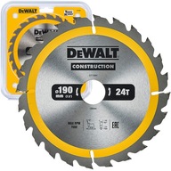 PÍLOVÝ LIST NA DREVO 190x30 mm 24 zubov DeWalt DT1944 STAVEBNÁ kotúčová píla PÍLOVÝ LIST NA DREVO 190x30 mm 24 zubov DeWalt DT1944 STAVEBNÁ kotúčová píla