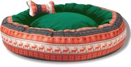 Vianočný okrúhly pelech pre psov a mačky, Santa, 70 cm, poľský výrobok Vianočný okrúhly pelech pre psov a mačky, Santa, 70 cm, poľský výrobok