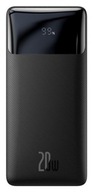 Baseus Bipow 10000mAh 2xUSB USB-C 20W čierny Baseus Bipow 10000mAh 2xUSB USB-C 20W čierny