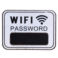 Biela nástenná tabuľa Wifi heslo