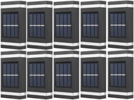 10x LED Terasová solárna lampa Denný/Nočný senzor