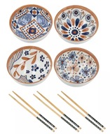 Sushi set, 4 misky, paličky, porcelánový darček Hanipol pre 4 osoby Sushi set, 4 misky, paličky, porcelánový darček Hanipol pre 4 osoby