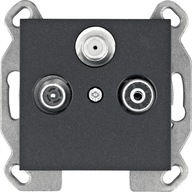 Hager Lumina WL3113 koncová RTV-SAT zásuvka Hager Lumina WL3113 koncová RTV-SAT zásuvka