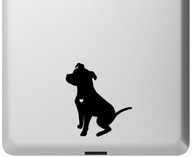 Nálepka Pit Bull do uší v čiernom štýle č Nálepka Pit Bull do uší v čiernom štýle č