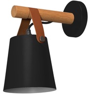 NÁSTENNÁ LAMPA, NÁSTENNÁ LAMPA, KOVOVÝ PÁS, ČIERNE DREVO NÁSTENNÁ LAMPA, NÁSTENNÁ LAMPA, KOVOVÝ PÁS, ČIERNE DREVO