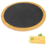 Servírovacia doska, bridlica, bambus, 28 cm Servírovacia doska, bridlica, bambus, 28 cm