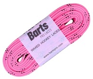 Voskované hokejové šnúrky Barts Pro Laces 280cm - ružové
