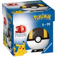 3D puzzle 54 loptový Pokémon čierny Ravensburger