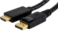 DisplayPort DP na HDMI kábel 3m prevodník DisplayPort DP na HDMI kábel 3m prevodník